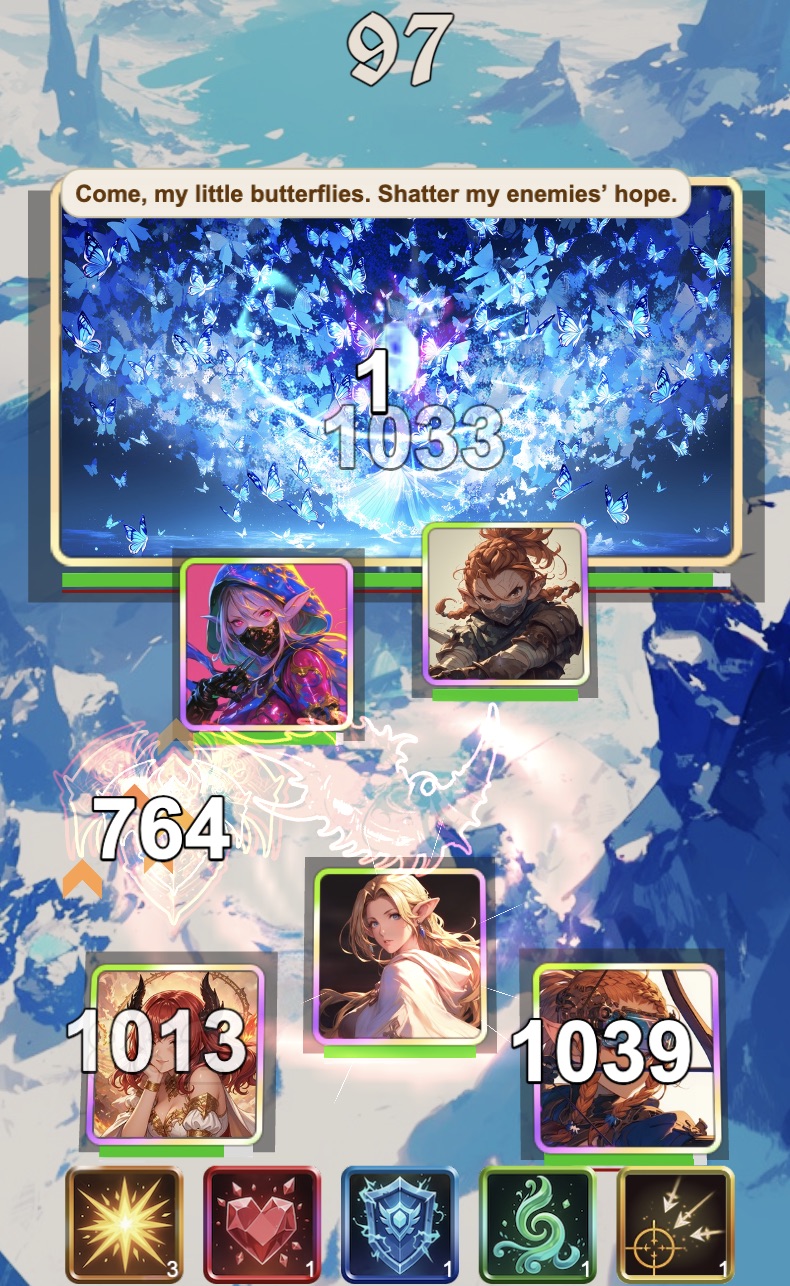Folhvita battle — wave 1, the butterfly assault