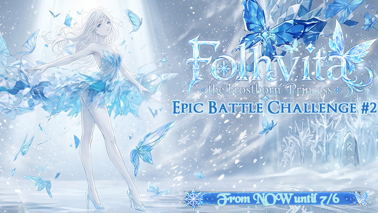Folhvita, the Frostborn Princess — campaign key visual