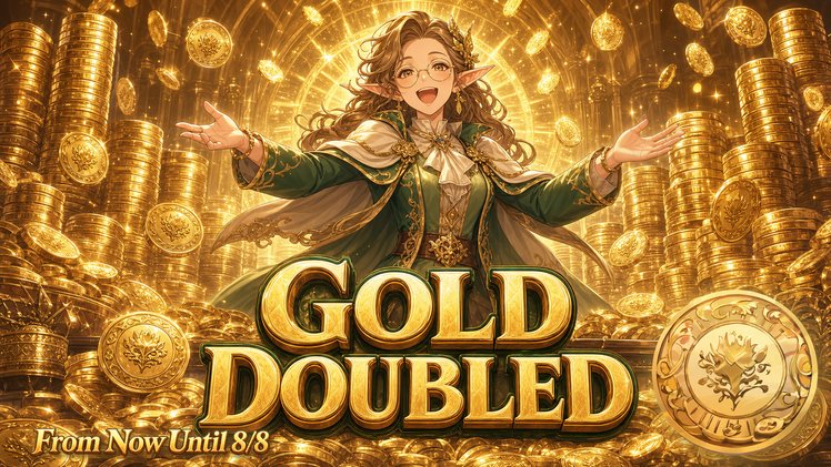 Gold Doubled — Royal Treasury campaign banner