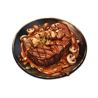 Pepper Steak with Mushroom Sauce