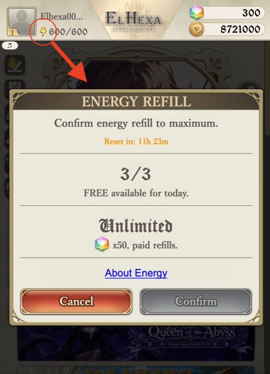Energy Refill