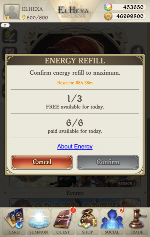Energy Refill