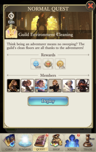 Normal quest assignment